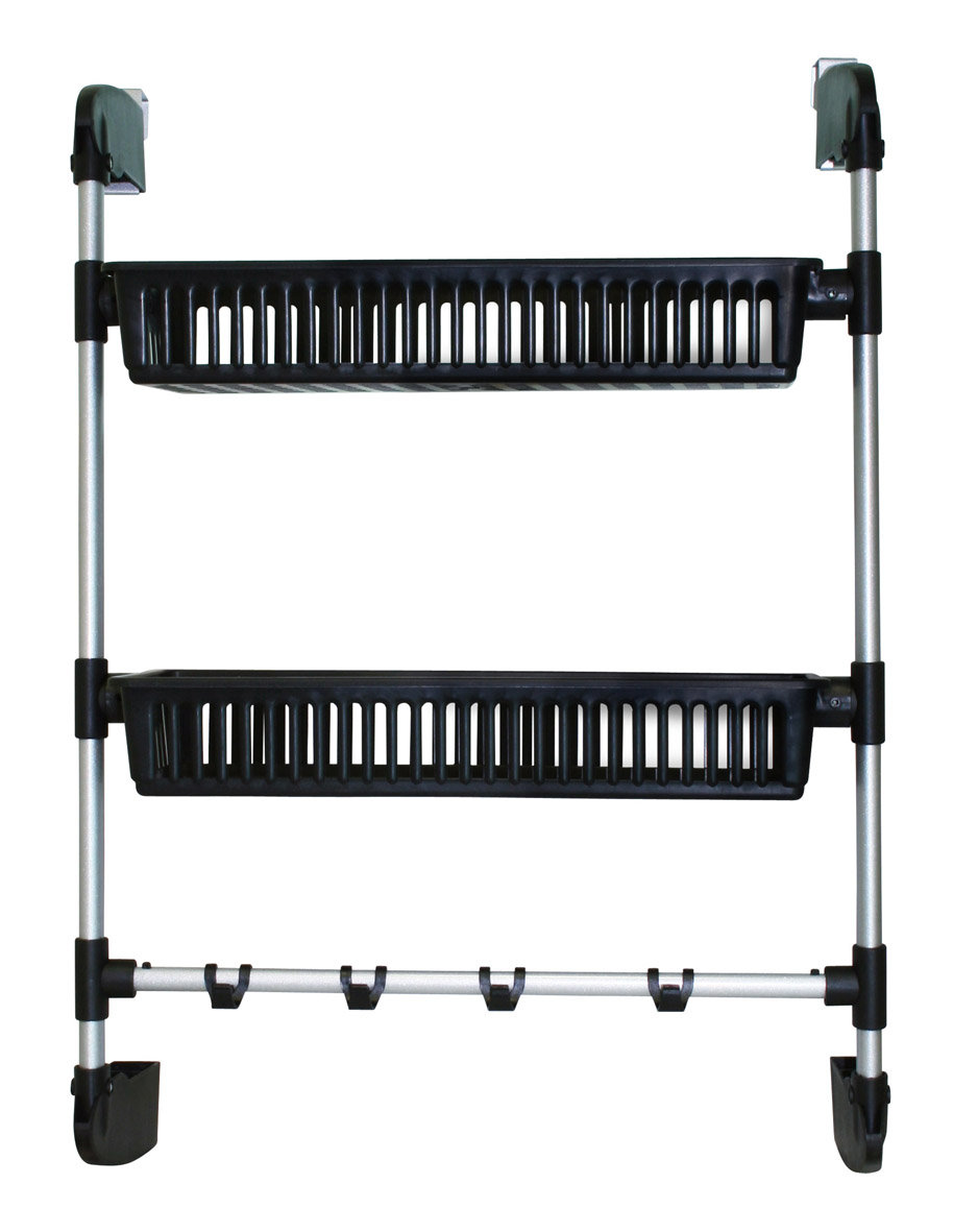 Organizador para puerta de 2 canastillas con ganchos (HB-5653)