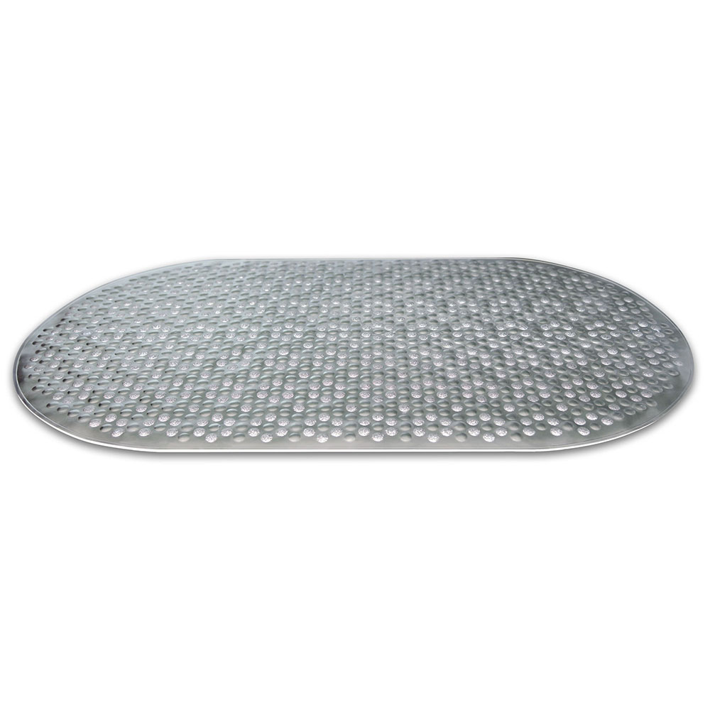 Tapete de baño plástico con apariencia metálico (HB-5856)